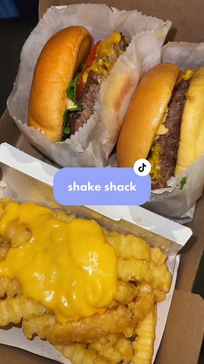 Delicious Shake Shack Burgers and Cheese Fries Mukbang