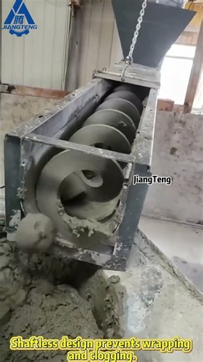 Shaftless Screw Conveyor for Sludge Handling | Wet Material Conveying Solution