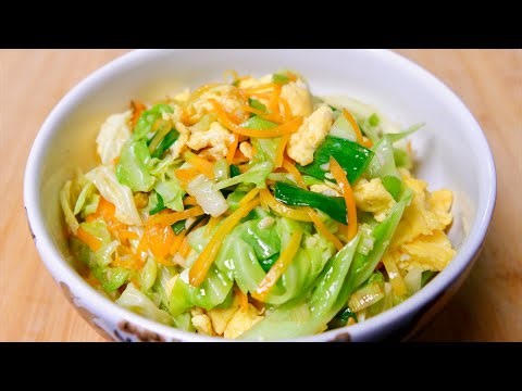 Cabbage and eggs are a super delicious and nutritious dish, The cabbage is crisp and refreshing