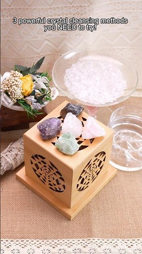 3 powerful crystal cleansing methods you NEED to try! #cleanse #crystals
