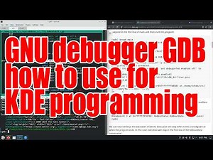 GNU debugger GDB how to use for KDE programming tutorial - June 2026 - 5b283960