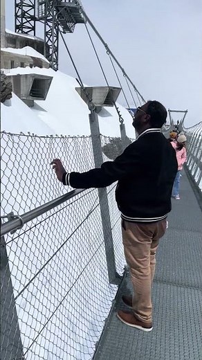 Walking through the Cliff Walk in Mt. Titlis, Switzerland