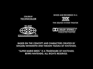 Super Mario Bros. (1993) credits - In Slideshow Form