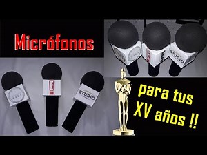 DIY Micrófonos para tus XV años!!!