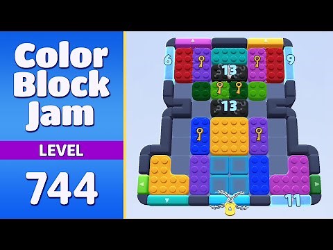 Color Block Jam Level 744 | Every Puzzle Solved! 🎯