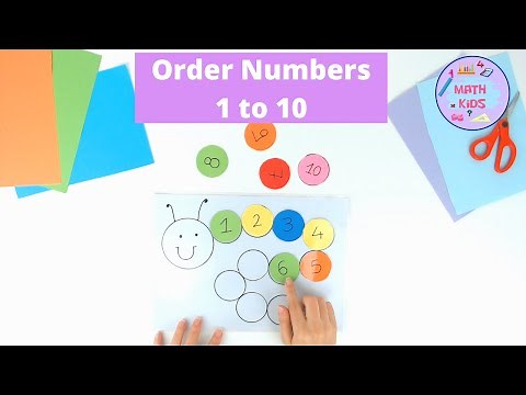 Count to 10 | Kindergarten Hands-on Math Activity | DIY Caterpillar Counting Mat