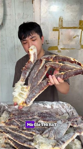 Muốn ăn cua hoàng đế tiết kiệm 😄Đừng mua nguyên con, chọn chân cua là hợp lý nhất #xuhuong #chancua