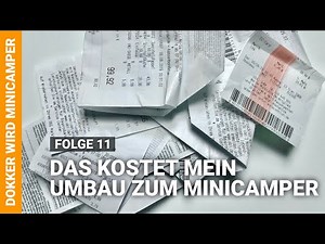 Dokker wird Minicamper | #11 - Das kostet mein Umbau zum Minicamper