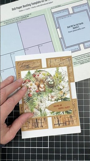 Easy card from beautiful paper #papercrafting #cardmaking #patternedpaper