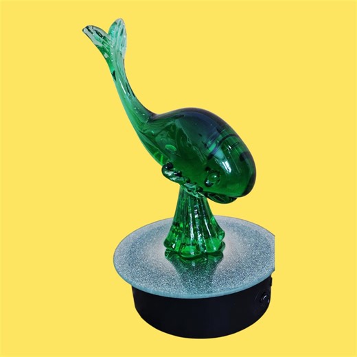 Antique Green Whale Paperweight Made of Italian Murano Art Glass Hand Blown - Etsy UK