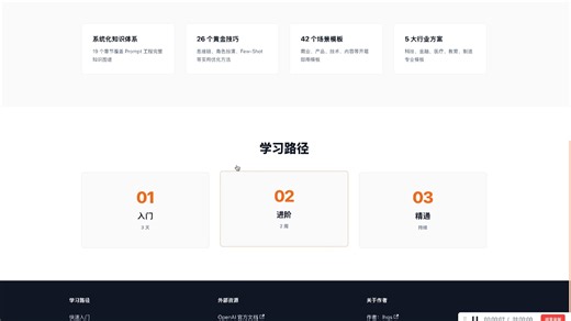 做了一个 Prompt 合集网站, 系统化梳理 Prompt 工程的理论、技巧、实战与高级应用