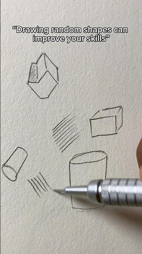 Drawing random shapes can improve your skills
