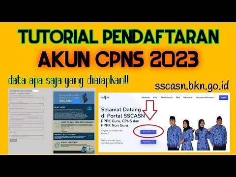 CARA DAFTAR CPNS 2023 | TUTORIAL PENDAFTARAN AKUN CPNS 2023| SSCASN