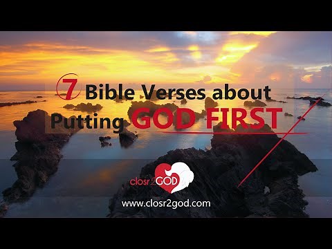 ☀️ 7 Bible Verses About Putting God First