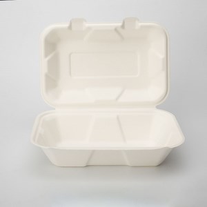 [Hot Item] 100% Biodegradable Tableware Disposable Sugarcane Bagasse Pulp Mould Bento Fast Food Takeaway Packaging Lunch Box Dispostable Box
