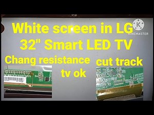 32" inch lg led tv white display problem