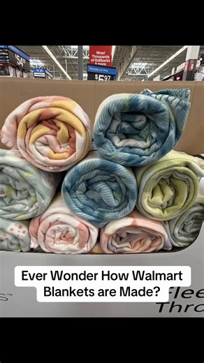 Ever Wonder How Walmart Blankets are Made? #walmart #lint #blanket #laundromat #clean