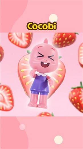Make Giant Strawberry Juice!🍓🥤 #Shorts #Cocobi
