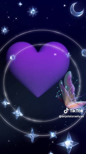Glowing Pink Heart Animation with Butterflies