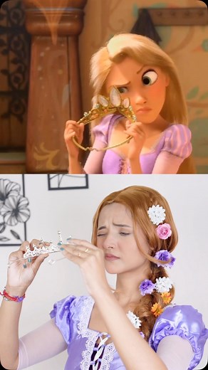 Sumedha Bhattacharyya on Instagram: "Recreating A Scene From Tangled 🌼🌸 How’s it?❤️ #tangled #rapunzel #recreating #recreatingscenes #recreation #rapunzel #disneyprincess"