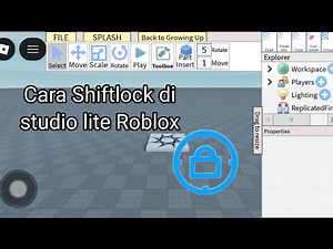 Tutorial membuat Shift lock di studio lite roblox