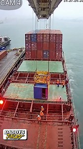 97K views · 40 reactions | Efficient operations as containers are loaded onto the vessel. | DaddysJuiced | Facebook