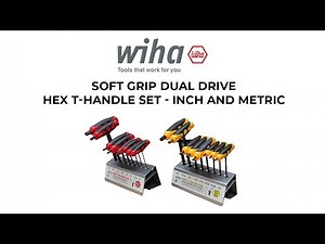 Soft Grip T-Handle Hex Keys in Metal Stands - Wiha Tools