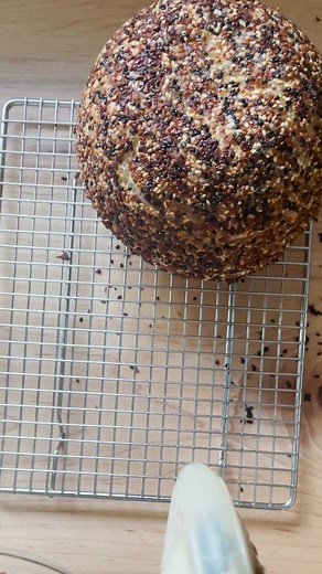 Baking Bread in Pyrex Bowls | Everything Bagel Seasoning Peasant Bread Recipe