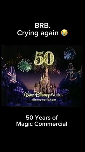 50 Years of Magic Commercial! Thanks, Disney. I’m crying again 😭 #disney #magic #crying #marketing