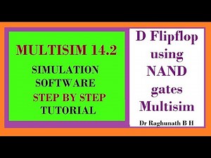 D Flipflop using Nand gates simulation in Multisim