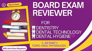 Board exam Reviewer for Dentistry, Dental Technology, Dental Hygiene Mock Exam #BoardExamReviewer #DentistryBoardExam #dentaltechnology #dentalhygiene | John Ryan Magalona