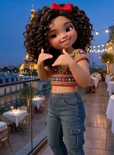 She's Not Real but Her Paris Dance is INSANE 🗼✨ #AIGirl #Dance #Trending