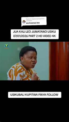 Replying to @highnessjoseph04JUA KALI LEO JUMATANO USIKU 07/01/2026 PART 2 #juakalileojumatanousikupart2