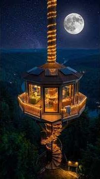 I Built a Glass Bunker Treehouse on a Giant Sequoia 🌲🏡✨