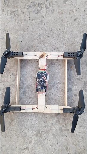 DIY RC Drone with DC Motor #rcdrone #toydrone #fpvdrone #experiment‎