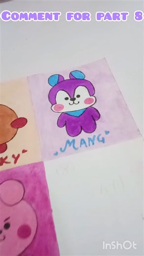 BT21 MANG💜#drawing #bt21 #viral #art #bts #shorts #youtubeshorts #viralvideo ‪@roysisters5061‬