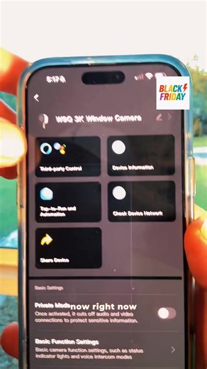 HomiQ Life Window Security Camera 3MP 2K, Indoor WiFi Cameras 2.4GHz/5GHz with Colorvue AI Color Night Vision, Motion & Person Detection with Auto-Focus , Easy Installation, 24/7 Recording Works with Alexa & Google Home
