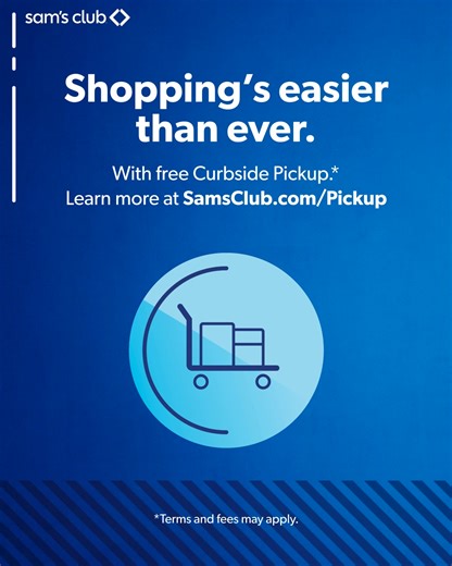 Make your club run quick with Curbside Pickup. Free for Plus and on $50 orders for members. Terms and fees apply. | Sam's Club | Facebook