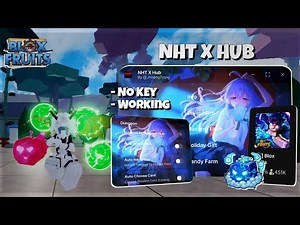 [ BEST ] Blox Fruits Script NHT X HUB - No Key / Auto Farm / Auto Dungeon / Race V4 / Sea Event /