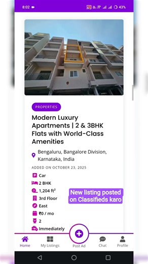 🆕 New listing posted on classifieds karo 🔍 😄 #classifiedskaro