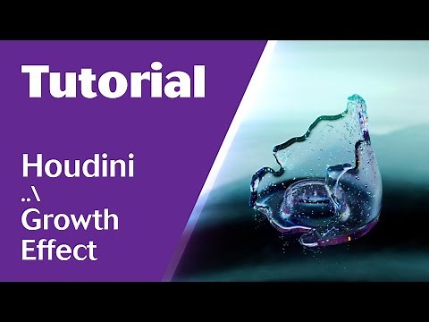 Houdini and Redshift Tutorial - Growth effect in Houdini. VDB and one geometry cut trick.