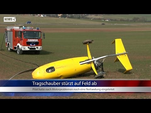 25.03.2015 (HAS) Tragschrauber stürzt bei Notlandung ab