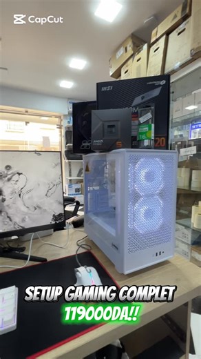STS informatique on Instagram: "⚪️Setup gaming complet white🎮✅ ⚪️Config: 🔹ryzen 5 8500g 🔹Msi pro a620m-e 🔹Adata 16gb ram DDR5 🔹256gb ssd 🔹Raidmax 450w 🔹Boitier gearmaster gm22 white 🔹2x havit ARGB fans ⚪️Clavier: havit kb890 white ⚪️Souris: Mars Gaming MM-XT ⚪️Écran hikvision 24” 100hz 📦 Commandez dès maintenant ! 📍 Pour plus d’informations : 🔗 Site web : www.sts-informatique.com 📞 Téléphone mobile : 06 66 66 64 45 ☎️ Téléphone fixe : 034 47 70 99 🛍️ Optez pour la qualité avec STS. 