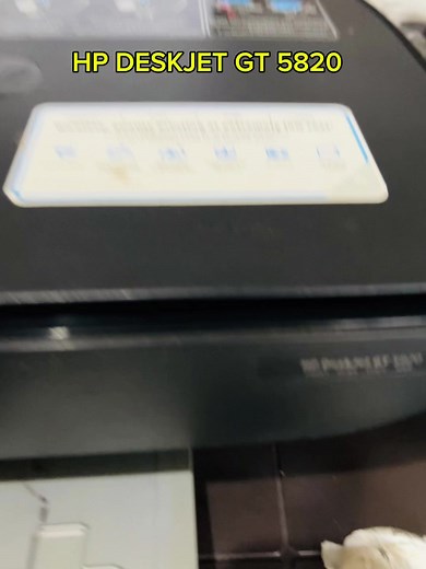 How to Head Cleaning and Test Print in Hp Printer Deskjet GT5820 #prin...
