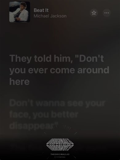 Beat It - Michael Jackson Lyrics Video