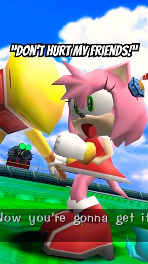 Don’t hurt Amy’s friends 😡 #sonicthehedgehog #sonic #amyrose #sonicracingcrossworlds #gaming