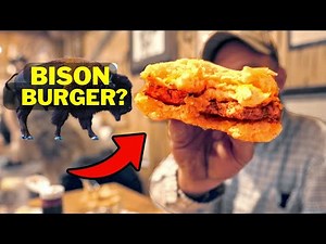 Cowboy Life at a 200-Year-Old Saloon – Bison Burgers & Steak!