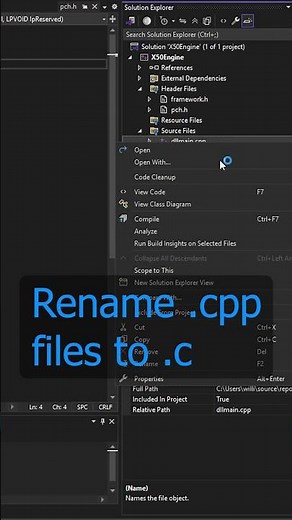 How to create a DLL in C