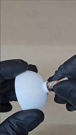 3D Printed Firework Ball Shell Salute! #pyroaddict #banger