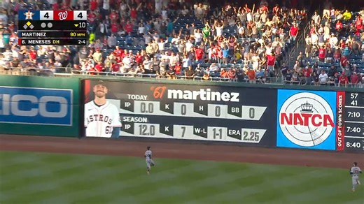 Joey Meneses wins the game for the Nationals! #Walkoff | MLB